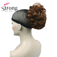 StrongBeauty Short Curly Clip in Claw Ponytail Hair Extension Synthetic Hairpiece 80g With a Jaw/Claw Clip