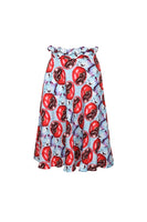 MENESTHO' - Original Bamboo Silk Digitally Printed High Waist Skirt