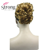 StrongBeauty Short Curly Clip in Claw Ponytail Hair Extension Synthetic Hairpiece 80g With a Jaw/Claw Clip