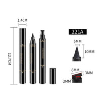 YSDO LASHES STORE - Original 1 Pcs Double-Ended Eyeliner 2-In-1 Waterproof Black Eyeliner Pencil Make Up Beauty Cosmetics Long-Lasting Eye Liner Makeup Tools