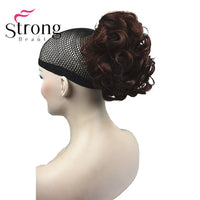 StrongBeauty Short Curly Clip in Claw Ponytail Hair Extension Synthetic Hairpiece 80g With a Jaw/Claw Clip