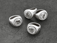 Original Griffin Signet Ring in Sterling Silver