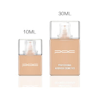 Professional 80% Water Based Foundation for Airbrush Makeup HD Bare Face Paint Cosmetics Suitable for All Standard Airbr