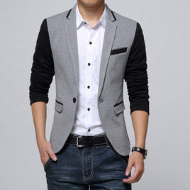 LISEAVEN - Original Clothing Blazer Men Fashion Coat Slim Male Clothing Casual Solid Color Mens Blazers Plus Size