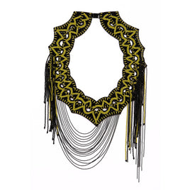 OLIVINE - Original Alabaster Web Neckpiece