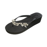 Original Shoes Nomad - Rhinestone Mid Wedge Flip Flops