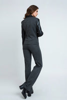 CONQUISTA FASHION - Original Mid Rise Straight Striped Trousers