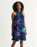 FIND YOUR COAST APPAREL - Original Women's Floral Veronica Casual Halter Dress