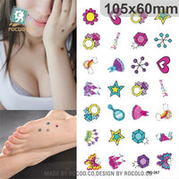 3D Butterfly Body Art Waterproof Temporary Tattoos for Men Women Sexy Colours Small Sticker Wholesale RC2206