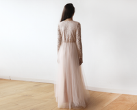 BLUSHFASHION - Original Blush Tulle and Lace Dress #1125