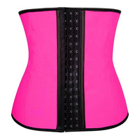 NINGMI Rubber Body Shaper for Women Sexy Shapewear Waist Trainer Cincher Latex Shaper Burning Slimming Waist Belt Corset Bustier