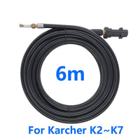 6m 10m 15m 20 Meters X 2320psi/ 160bar Sewer Drain Water Cleaning Hose for Karcher K1 K2 K3 K4 K5 K6 K7 High Pressure Washer