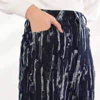 MARIGOLDSHADOWS - Original Takarra High Waist Denim Pants - Deep Blue