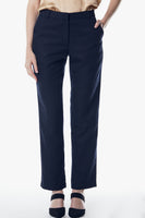 LE REUSSI - Original Italian Wool Skinny Pants in Navy Blue