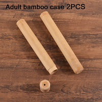 Natural Bamboo Case Eco Friendly Toothbrush Bamboo Tube 8.3 Inch for Adult Toothbrush Case Hand Made Tooth Brushes Accessories