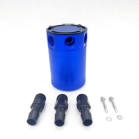 Free Shipping Universal Oil Catch Can Aluminum Baffled Oil Catch Tank 3-Port Air-Oil Separator PCV Crank Case Breather