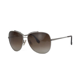 Hugo Boss Aviator sunglasses- Silver metal frame, light brown lenses- 0037/S