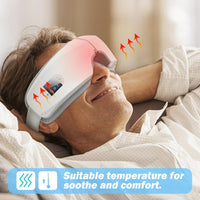 MUSSELS - Original 4D Smart Airbag Vibration Eye Massager Eye Care Instrumen Heating Bluetooth Music Relieves Fatigue and Dark Circles