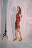 AKOSEE - Original Pragma Wrap Dress in Claret