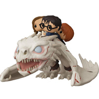 POP figure Harry Potter Gringotts Dragon with Harry, Ron and Hermione