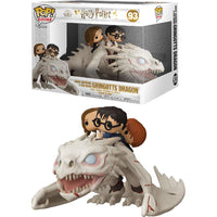 POP figure Harry Potter Gringotts Dragon with Harry, Ron and Hermione