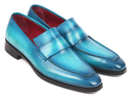 Paul Parkman Men's Loafers Turquoise (ID#093-TRQ)