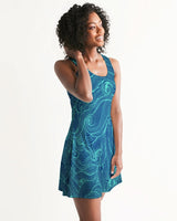 FIND YOUR COAST APPAREL - Original Women's Tidal Times Fun and Flirty Racerback Dress