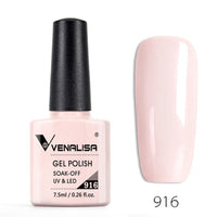 VENALISA - 10 Pcs Nail Enamel Gel Polish 7.5ml Base Coat No Wipe Long Wear Top Coat Full Coverage Color Nail Polish Lacquer Varnish