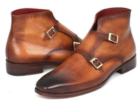 Paul Parkman Double Monkstrap Boots Brown (ID#8154-BRW)