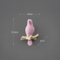 Wall Decorations Home Accessories Living Room Hanger Resin Bird Hanger Key Kitchen Coat Clothes Towel Hooks Hat Handbag Holder