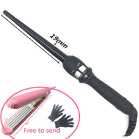 Free of Charge Corn Holde Rcurlers Conical Curling Iron Single Tube Ceramic Glaze Pear Flower Cone Electric Hair Curly Hair