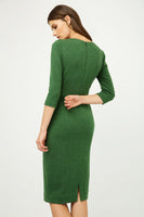 CONQUISTA FASHION - Original Green Fitted Knit Dress