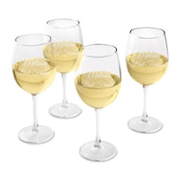 Set of 4  Wine Glasses