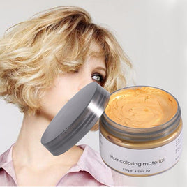 7 Colors 120g Disposable Hair Color Wax Promades Wax Fashion Silver Ash Grey Silver Temporary DIY Hair Dye Gel Mud Cream Paste