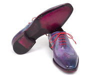 Paul Parkman Men's Wingtip Oxfords Goodyear Welted Purple (ID#87PRP11)