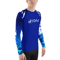 Men's Tropical Sleeve Royal Performance Rash Guard UPF 40