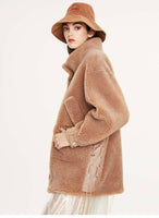 LUXURY AND ME - Original Real Fur Teddy Bear Style Winter Coat