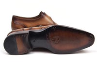 Paul Parkman Wingtip Single Monkstraps Brown & Camel (ID#98F54-BRW)