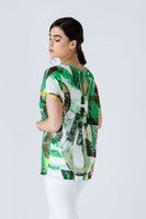 Original Print Flama Top With Tie Detail