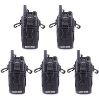 Abbree MSC-20E Portable Walkie Talkie Nylon Case Cover Holder for Yaesu Baofeng UV-5R UV-9R Plus Pro UV-XR TYT Woxun 2-Way Radio