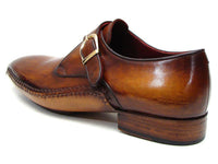 Paul Parkman Men's Single Monkstraps Brown Leather (ID#69V5E)