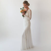 BLUSHFASHION - Original Wrap  Mermaid Wedding Dress #1239