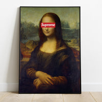 GVLLERY - Supreme - Gioconda By Leonardo from Vinci - Poster Printed From Original - © This design is copyright GVLLERY You may not copy or reproduce this product. Although sharing is encouraged