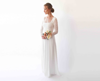 BLUSHFASHION - Original Square Neckline Wedding Dress #1231