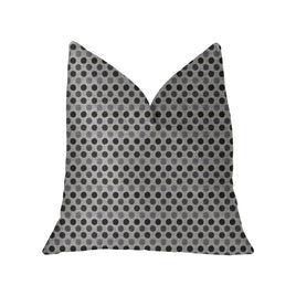 Paramount Gray and Black Luxury Throw Pillow