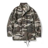 A.C.E. US Army the 1966 M65 Replica Field Trench Coat Camouflage Military Jacket Winter Long Outwear