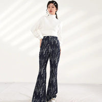 MARIGOLDSHADOWS - Original Takarra High Waist Denim Pants - Deep Blue