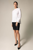 LE REUSSI - Original Stylish Pleated Blouse in White