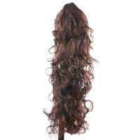 Desire for Hair 30 Inch Long Curly Claw Clip Ponytail Heat Resistant Synthetic Hairpieces Fake Hair Extensions