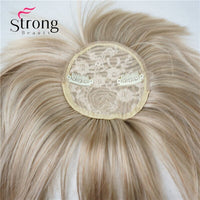 StrongBeauty Synthetic Hair Thin Neat Air Bangs Clip in Fringe Front Hair Temple Bangs Hair Extensions Hair Piece COLOUR CHOICES